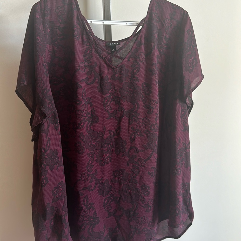 Faux Lace Blouse
